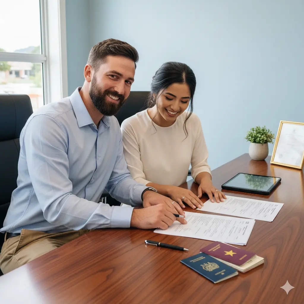 Chứng cứ cần nộp khi xin Resident Visa diện Partnership tại New Zealand