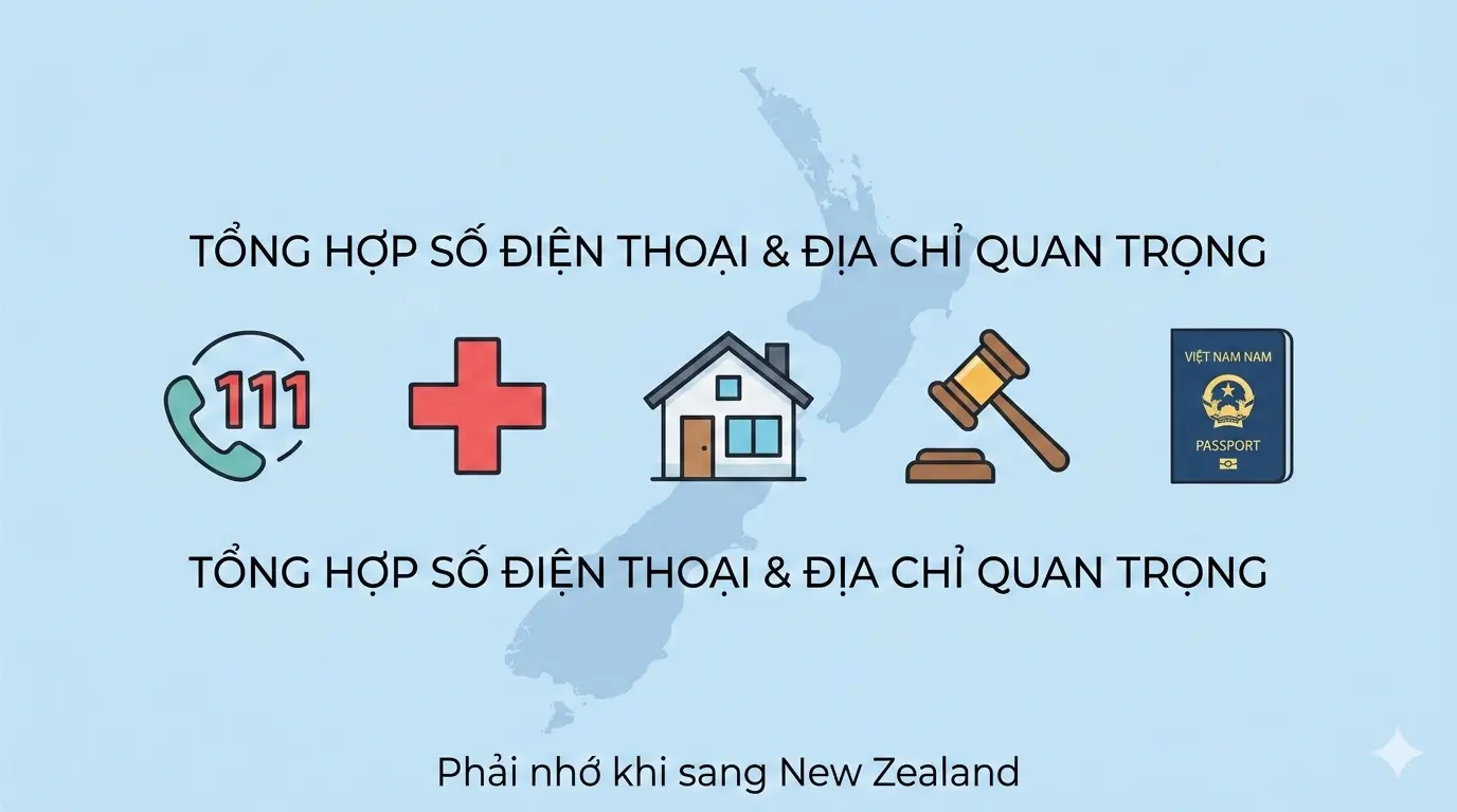 Các số điện thoại, địa chỉ quan trọng phải nhớ