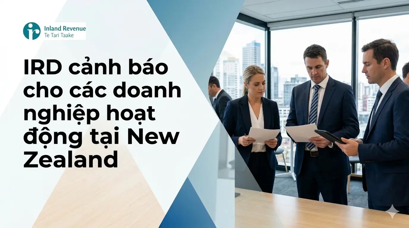 IRD vừa đưa ra cảnh báo khẩn cấp dành cho các doanh nghiệp hoạt động tại New Zealand